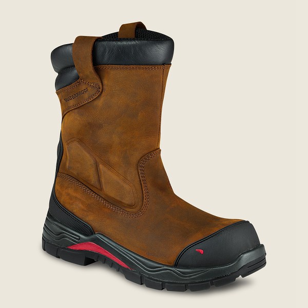 Bottes de Sécurité Red Wing - King Toe® Adc - 10-Inch Waterproof Toe Pull-On - Marron/Noir - Homme 3